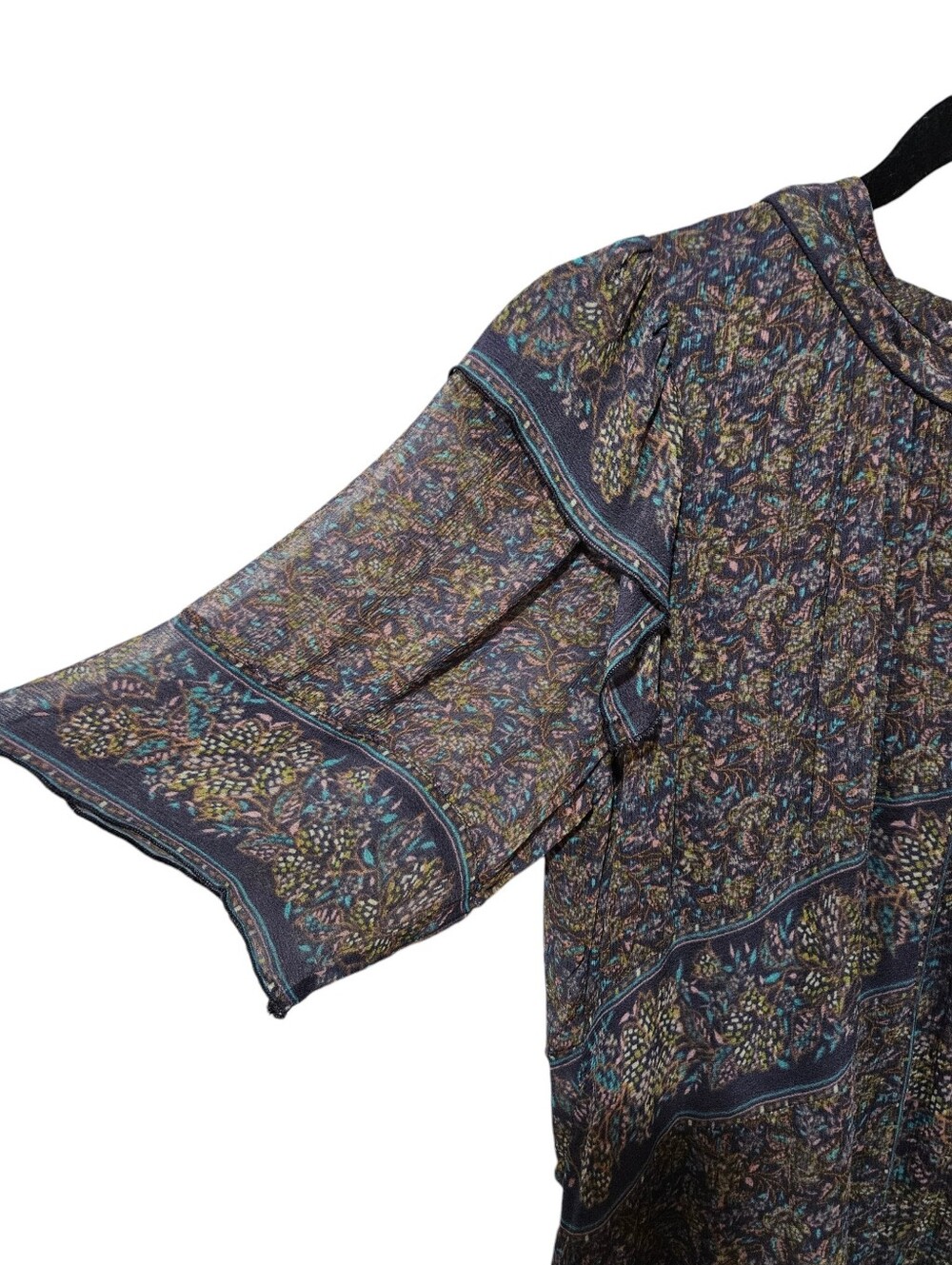 Ba&Sh Moccha Lady Top Floral Viscose Blouse 1 S Boho Whimsical Cottagecore - Picture 7 of 13